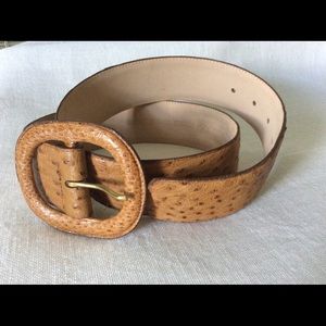 Saks Fifth Avenue genuine Ostrich Belt